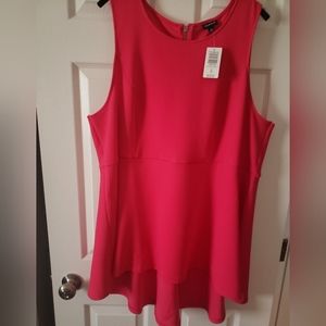 Torrid peplum sleeveless top 4X